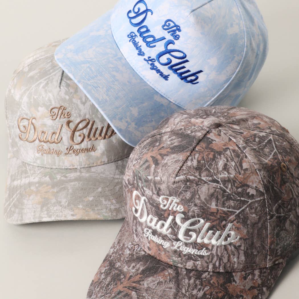 The Dad Club Raising Legends Embroidery Camo Trucker - Adult & Kids T-Shirts, Sweatshirts & Hoodies apparel design preview 1