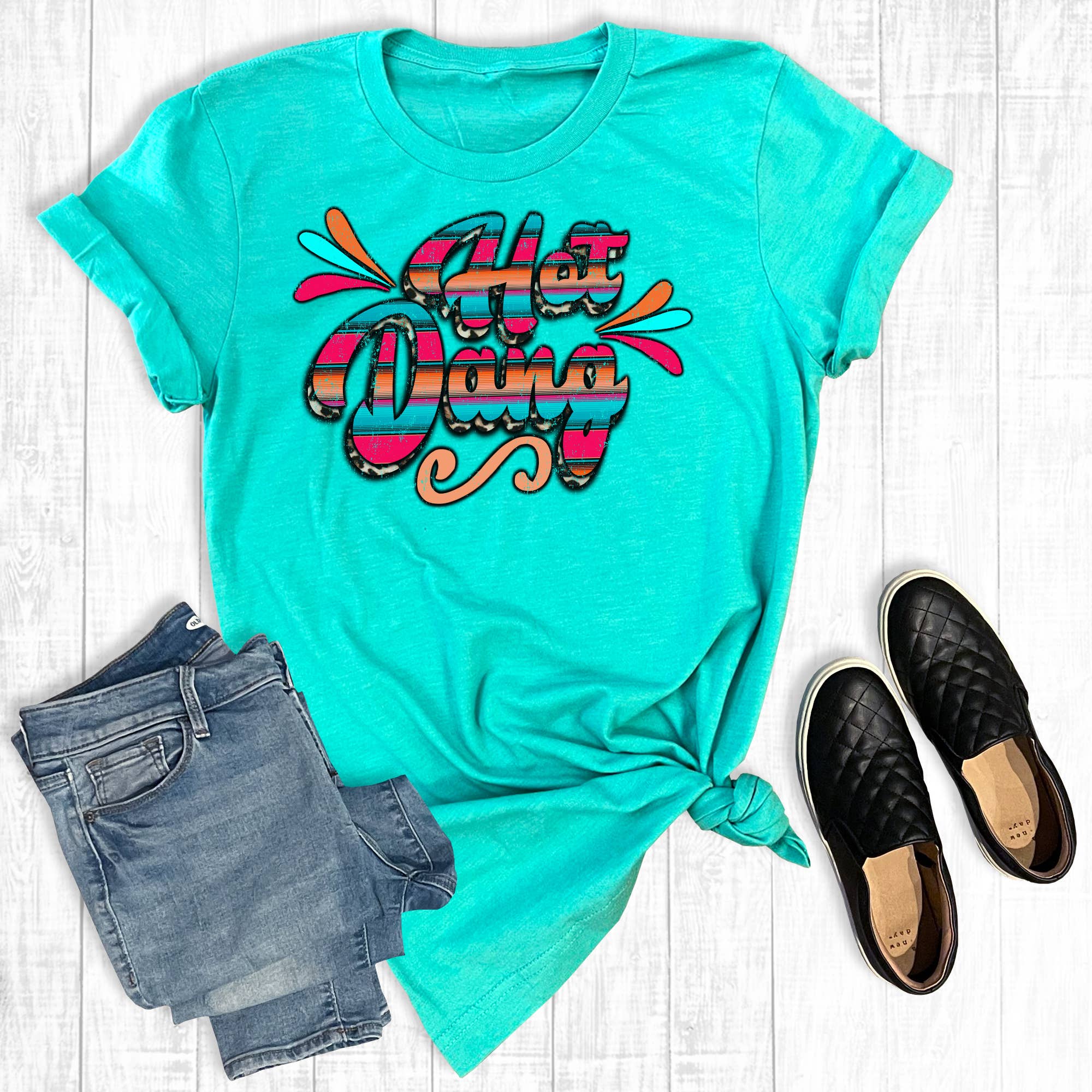 Hot Dang Graphic Print Printed In Texas - Adult & Kids T-Shirts, Sweatshirts & Hoodies apparel design preview 1