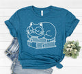 Cat and Books - Adult & Kids T-Shirts, Sweatshirts & Hoodies apparel design preview 1