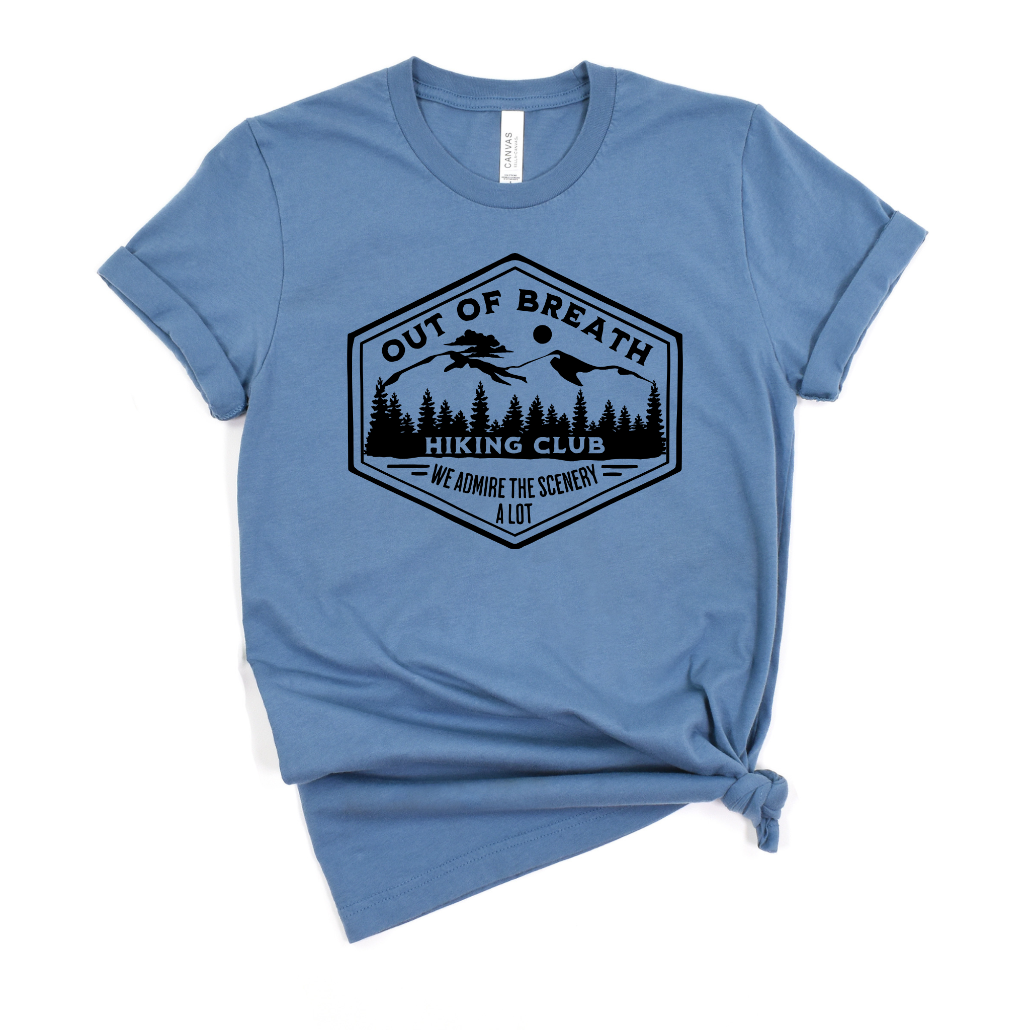 Out of Breath Hiking Club Graphic 127 - Adult & Kids T-Shirts, Sweatshirts & Hoodies apparel design preview 1
