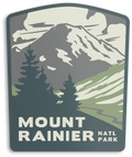 Mount Rainier National Park Sticker - Adult & Kids T-Shirts, Sweatshirts & Hoodies apparel design preview 1