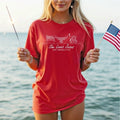 She Loves Jesus America Too Red Comfort Colors - Adult & Kids T-Shirts, Sweatshirts & Hoodies apparel design preview 1