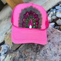 Hot Pink Feather Trucker Hat Crown - Adult & Kids T-Shirts, Sweatshirts & Hoodies apparel design preview 1