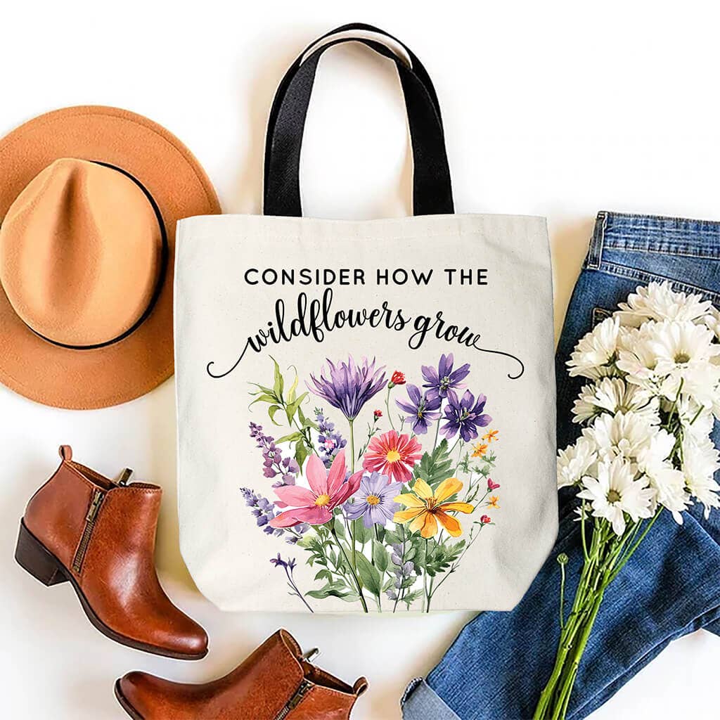 Consider the Wildflowers Tote Bag - Adult & Kids T-Shirts, Sweatshirts & Hoodies apparel design preview 1