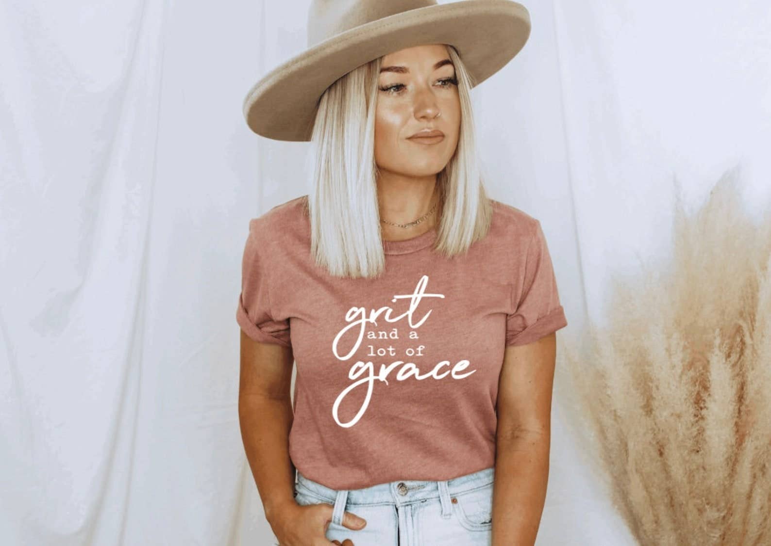 Grit and A Lot of Grace - Adult & Kids T-Shirts, Sweatshirts & Hoodies apparel design preview 1