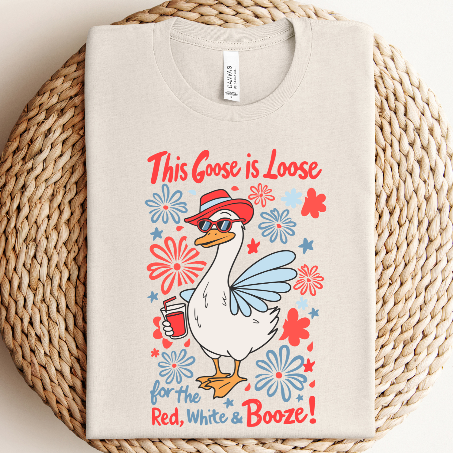 Silly Goose 4th of July Graphic - Adult & Kids T-Shirts, Sweatshirts & Hoodies apparel design preview 1