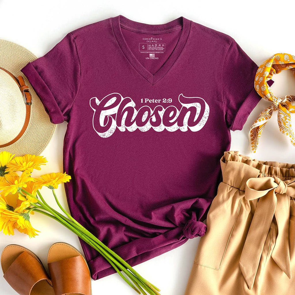 Chosen V-Neck - Adult & Kids T-Shirts, Sweatshirts & Hoodies apparel design preview 1
