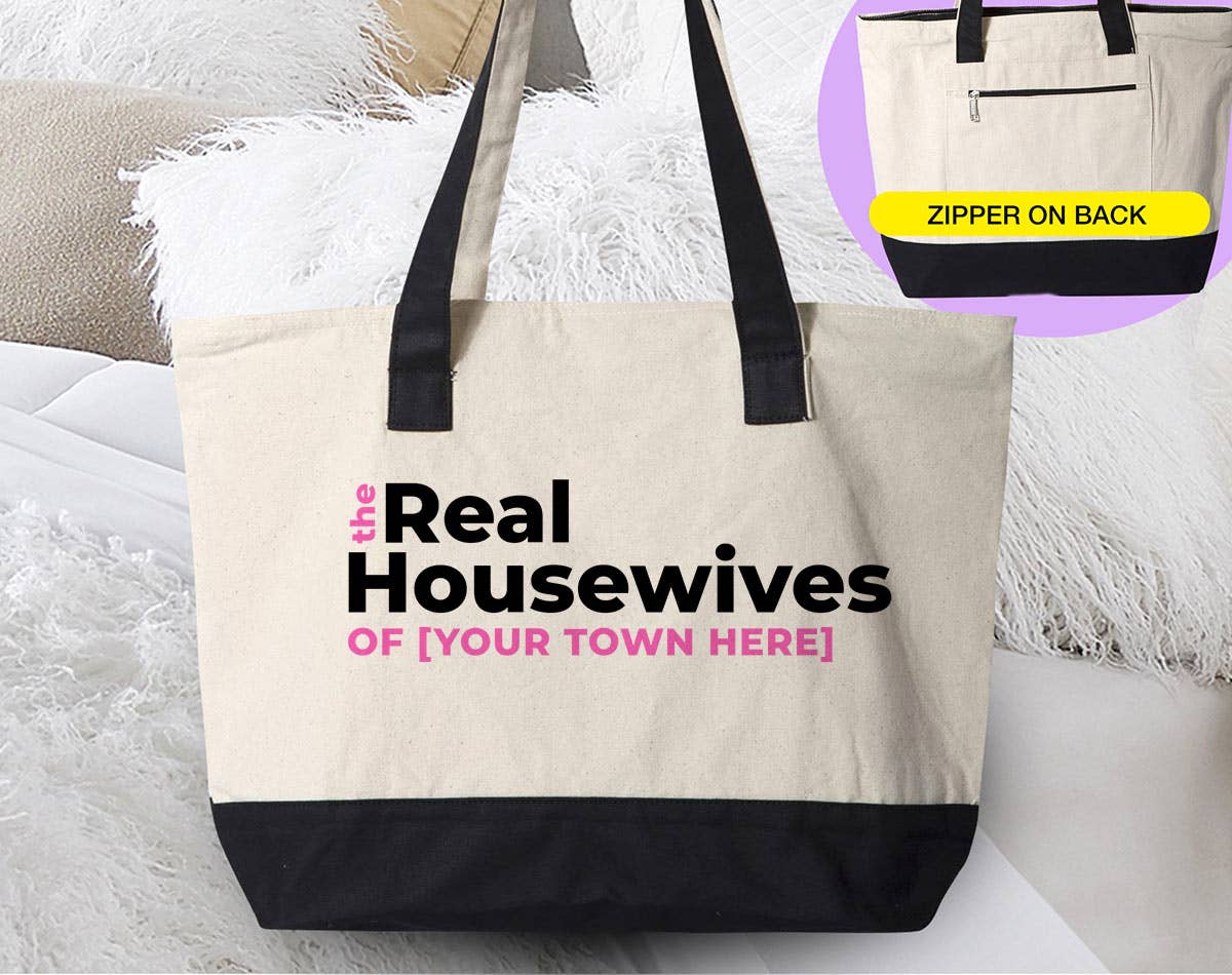 Custom the Real Housewives Your City Reality Tv Tote - Adult & Kids T-Shirts, Sweatshirts & Hoodies apparel design preview 1