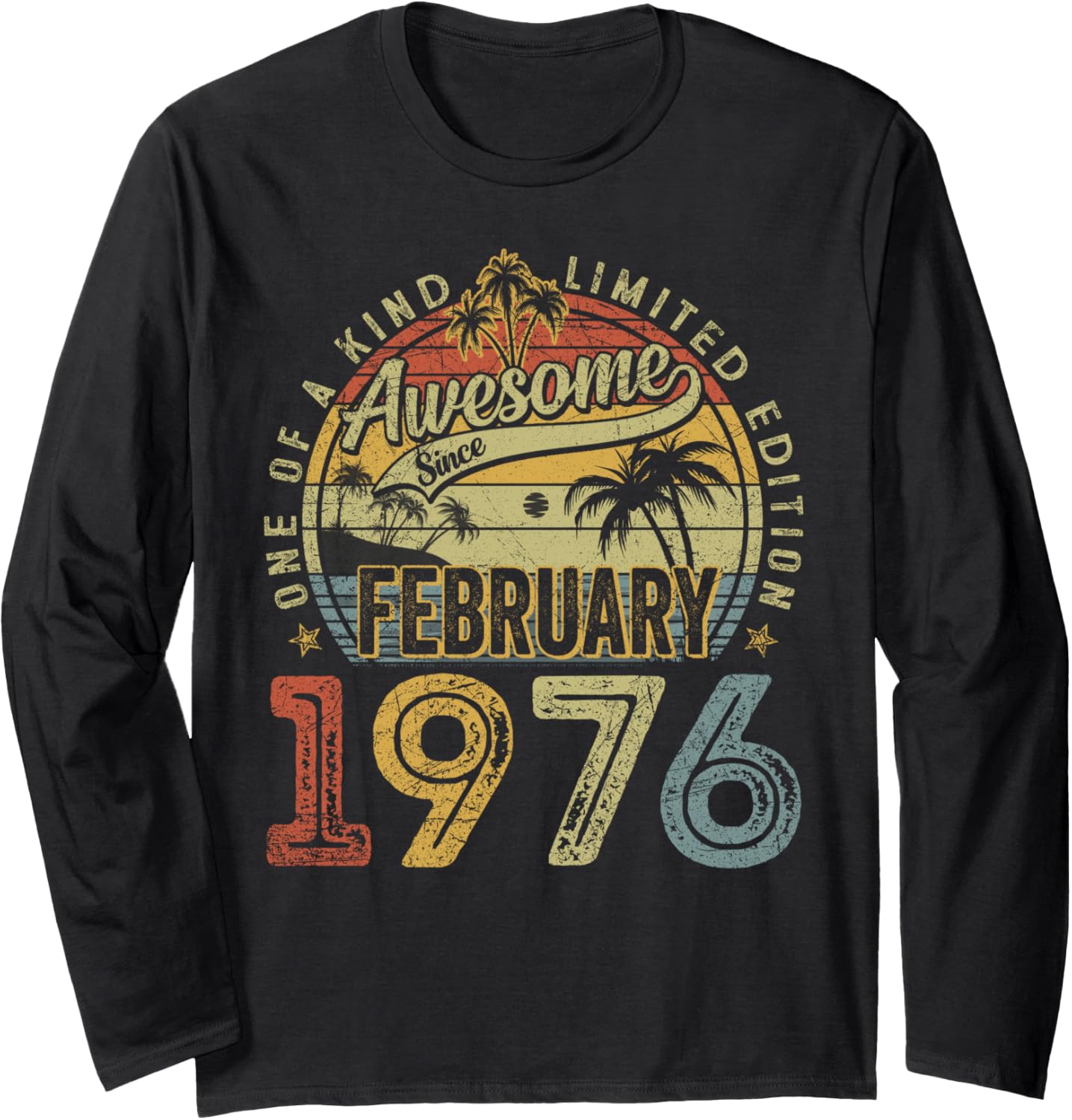 50 Years Old February 1976 50Th Tee Trendy Collection