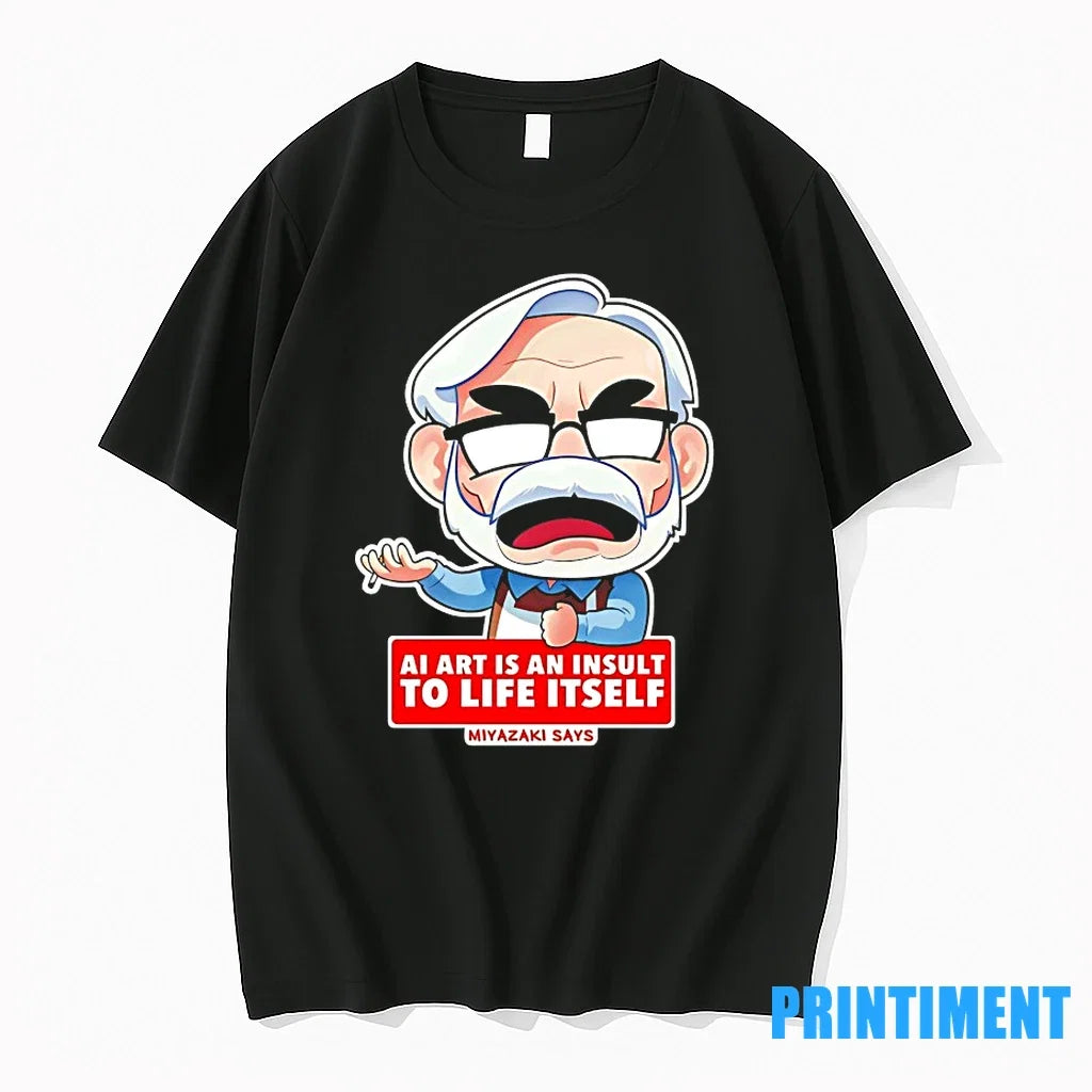 Ai Is An Insult To Life Itself Miyazaki Says Sweater - Adult & Kids T-Shirts, Sweatshirts & Hoodies apparel design preview 1