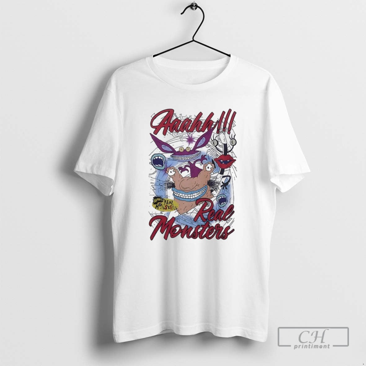 Aaahh Real Monsters - Adult & Kids T-Shirts, Sweatshirts & Hoodies apparel design preview 1