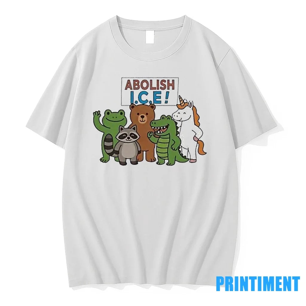 Abolish Ice Frog Unicorn Raccoon Bear Dinosaur - Adult & Kids T-Shirts, Sweatshirts & Hoodies apparel design preview 1