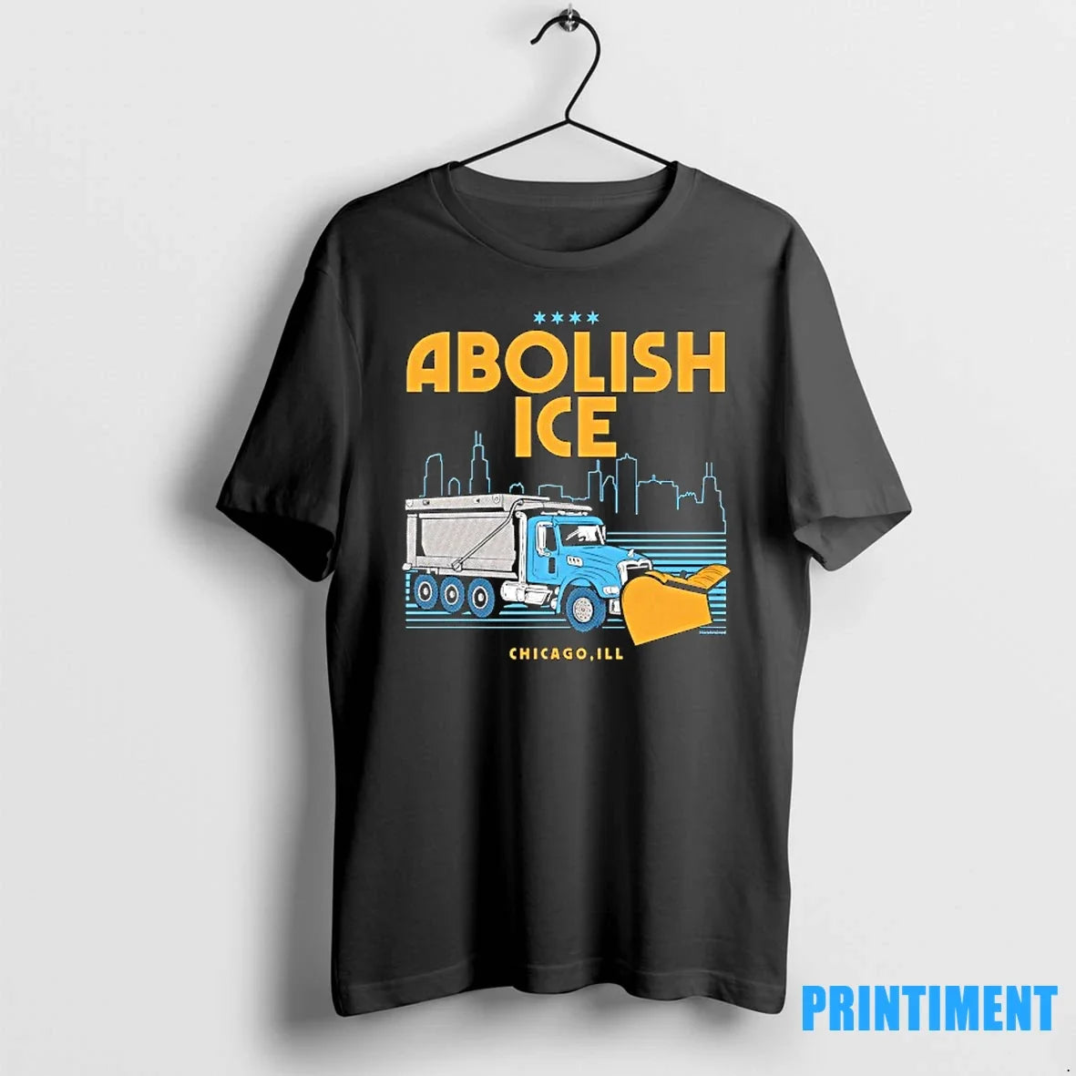 Abolish Ice Chicago Ill City Skyline Sweater - Adult & Kids T-Shirts, Sweatshirts & Hoodies apparel design preview 1