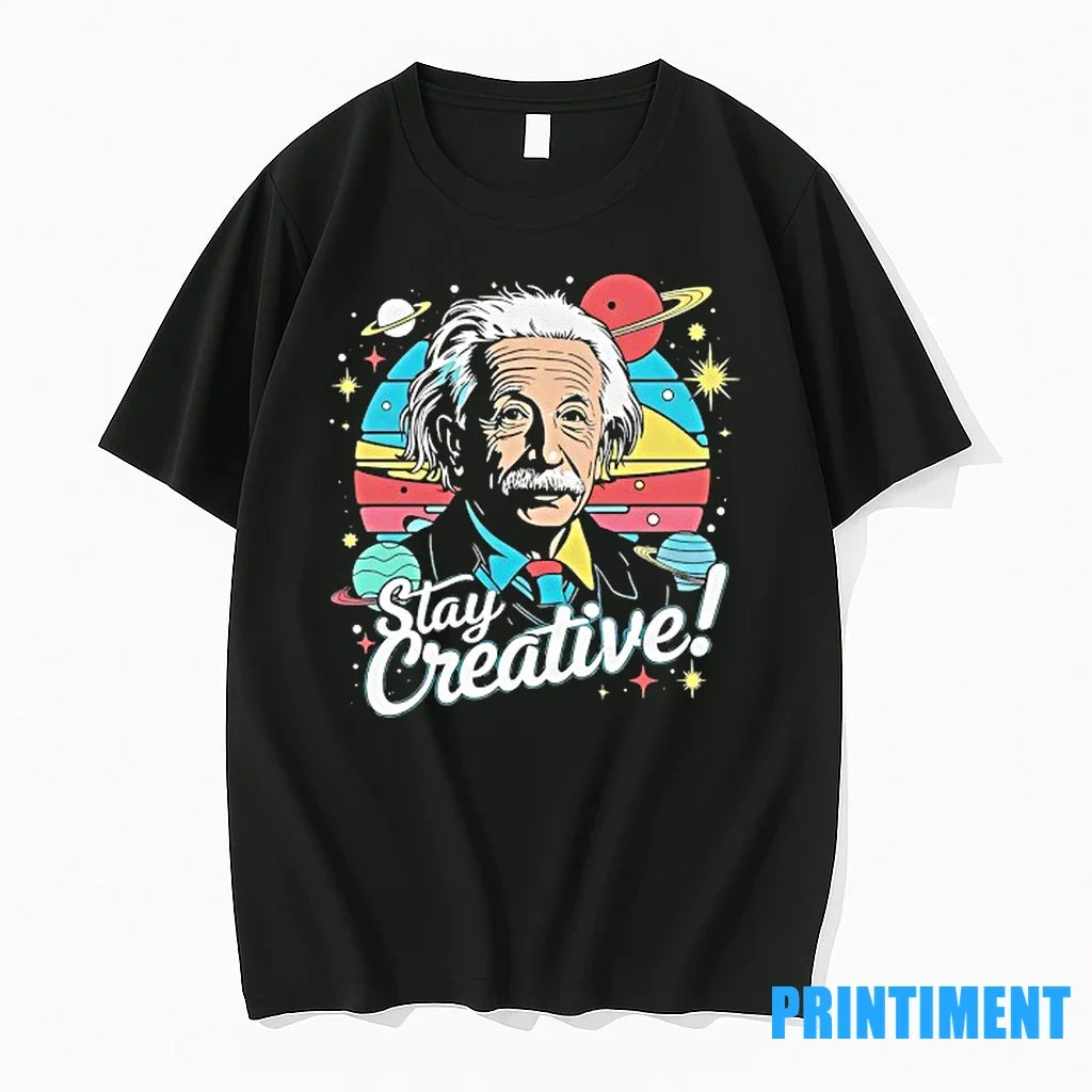 Albert Einstein Stay Creative Sweater - Adult & Kids T-Shirts, Sweatshirts & Hoodies apparel design preview 1