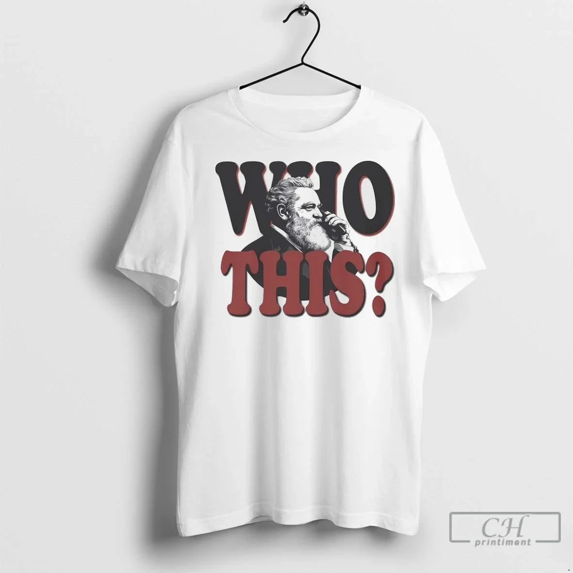 Alexander Graham Bell Who This - Adult & Kids T-Shirts, Sweatshirts & Hoodies apparel design preview 1