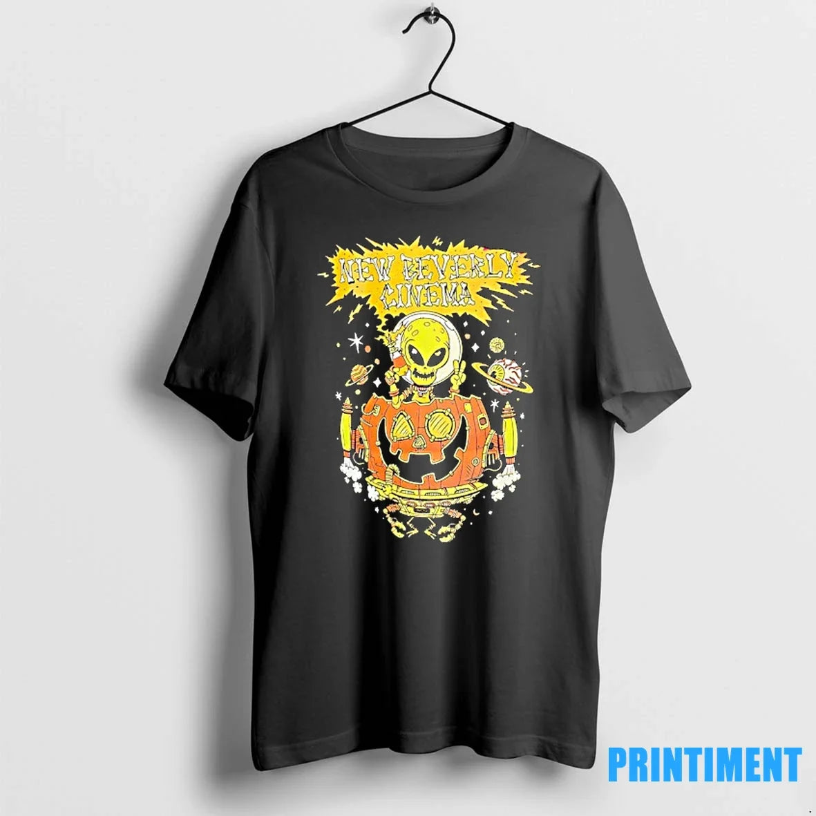 Alien Skeleton New Beverly Cinema Halloween Sweater - Adult & Kids T-Shirts, Sweatshirts & Hoodies apparel design preview 1