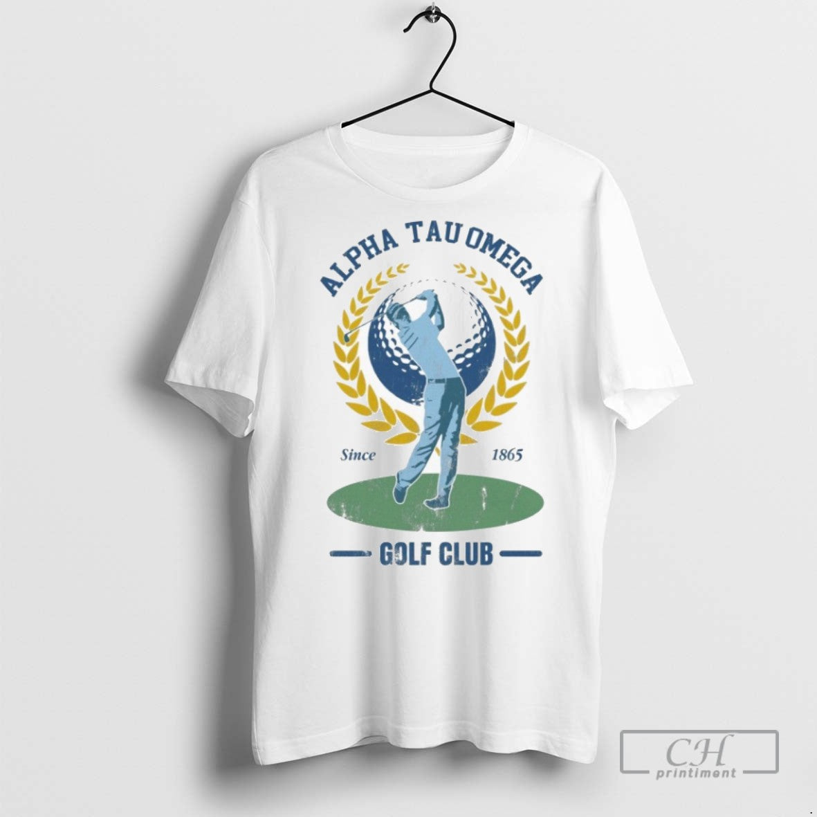 Alpha Tau Omega Golf Club Since 1865 - Adult & Kids T-Shirts, Sweatshirts & Hoodies apparel design preview 1