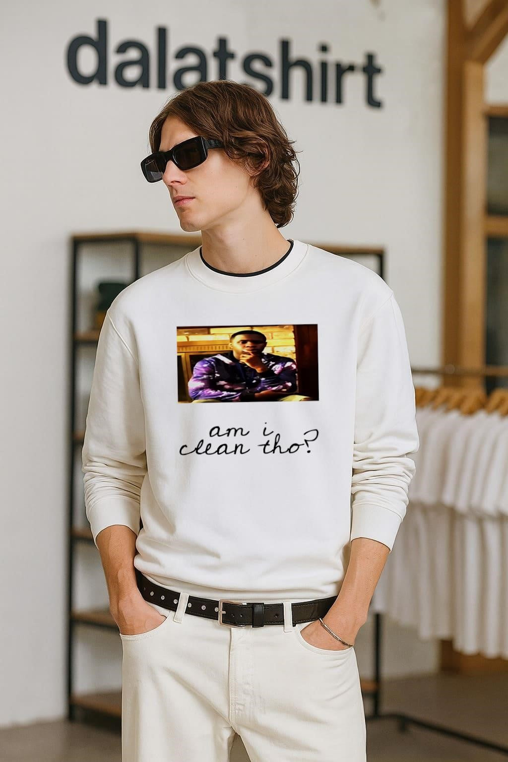 Am I Clean Tho Man Thinking - Adult & Kids T-Shirts, Sweatshirts & Hoodies apparel design preview 2