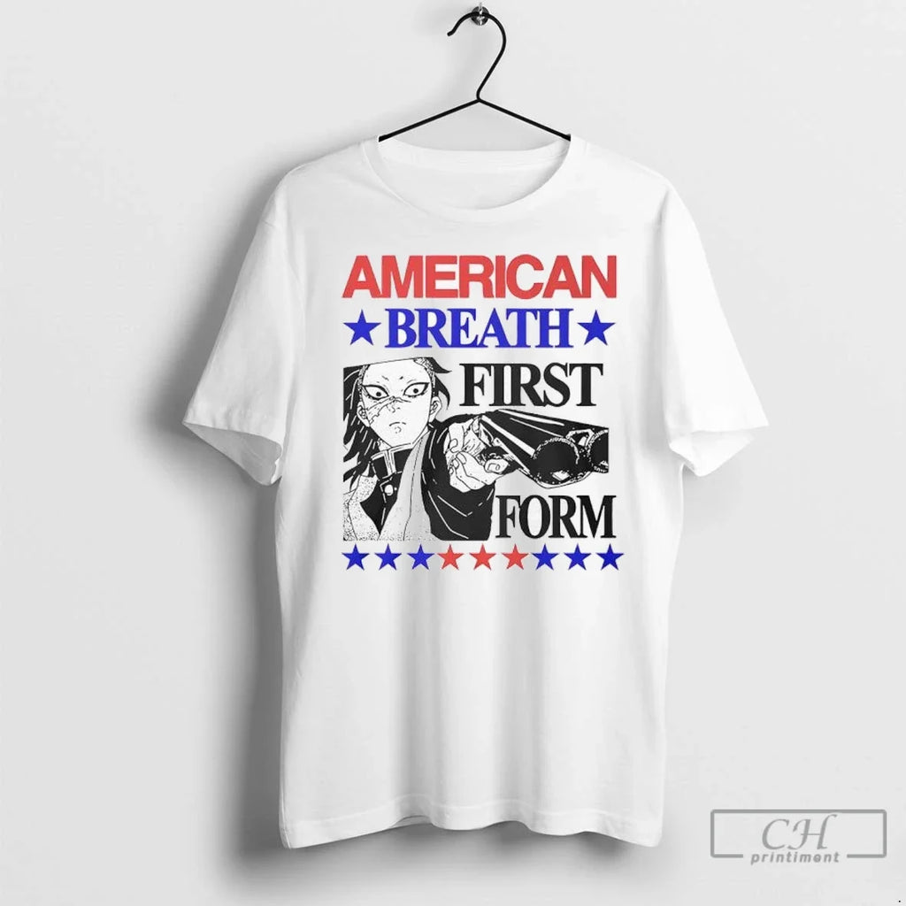 American Breath First Form - Adult & Kids T-Shirts, Sweatshirts & Hoodies apparel design preview 1