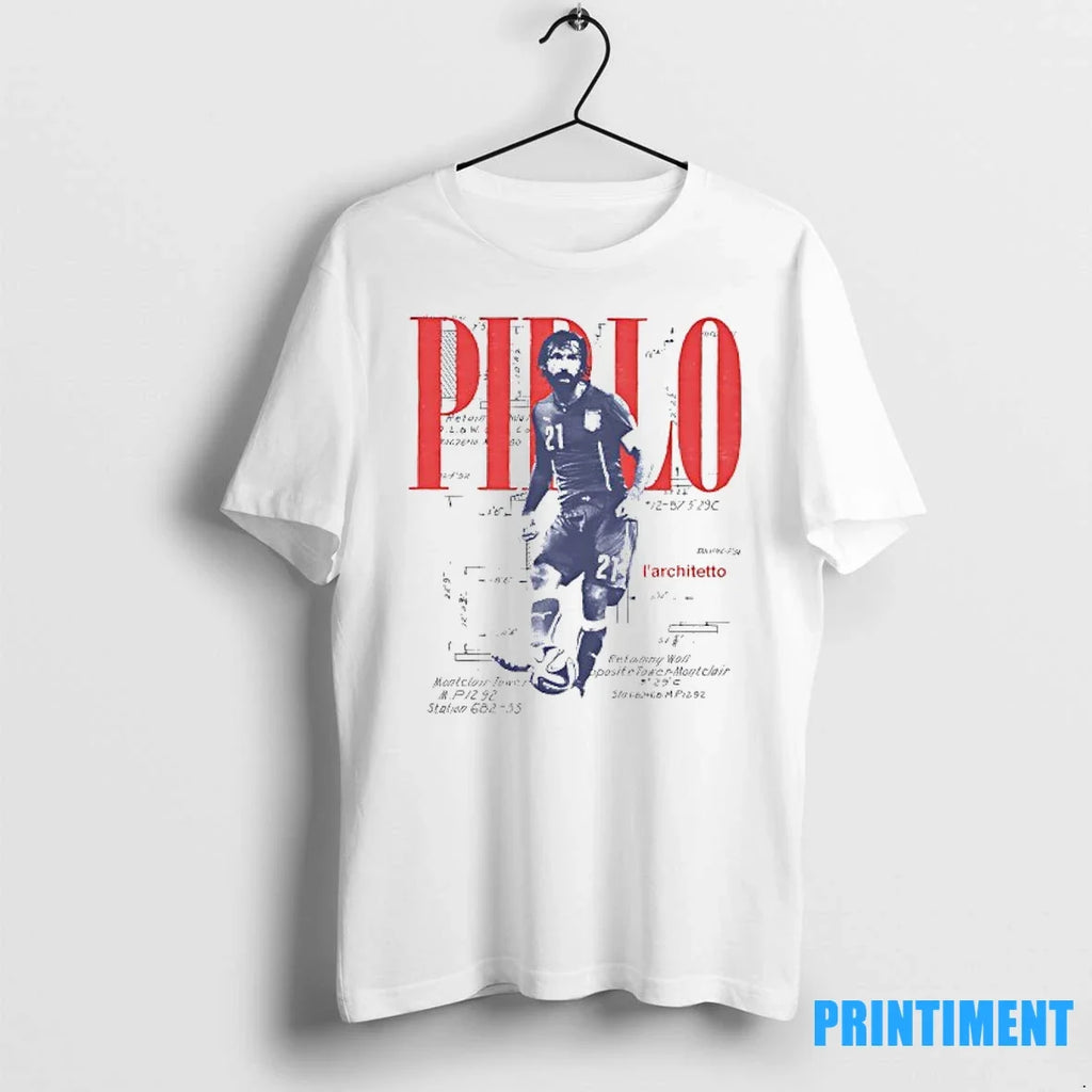 Andrea Pirlo Larchitetto Italian National Team - Adult & Kids T-Shirts, Sweatshirts & Hoodies apparel design preview 1