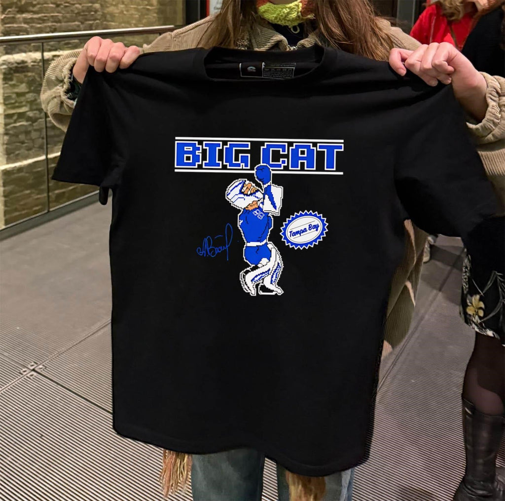 Andrei Vasilevskiy Big Cat Tampa Bay Pixel Goalies - Adult & Kids T-Shirts, Sweatshirts & Hoodies apparel design preview 2