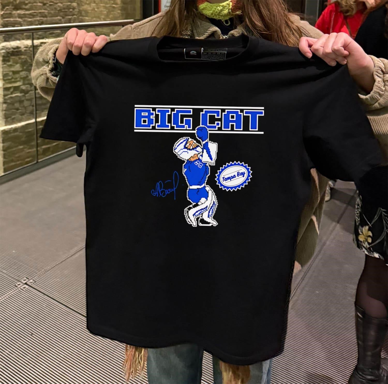Andrei Vasilevskiy Big Cat Tampa Bay Pixel Goalies - Adult & Kids T-Shirts, Sweatshirts & Hoodies apparel design preview 2