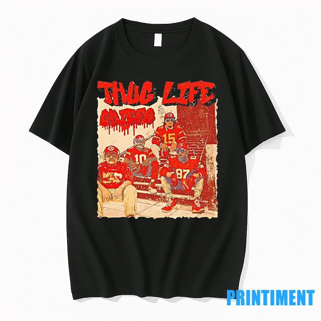 Andy Reid Patrick Mahomes Travis Kelcetyreek Hill - Adult & Kids T-Shirts, Sweatshirts & Hoodies apparel design preview 1