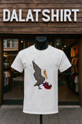 Angry Bird Pelican And Man Falling - Adult & Kids T-Shirts, Sweatshirts & Hoodies apparel design preview 1