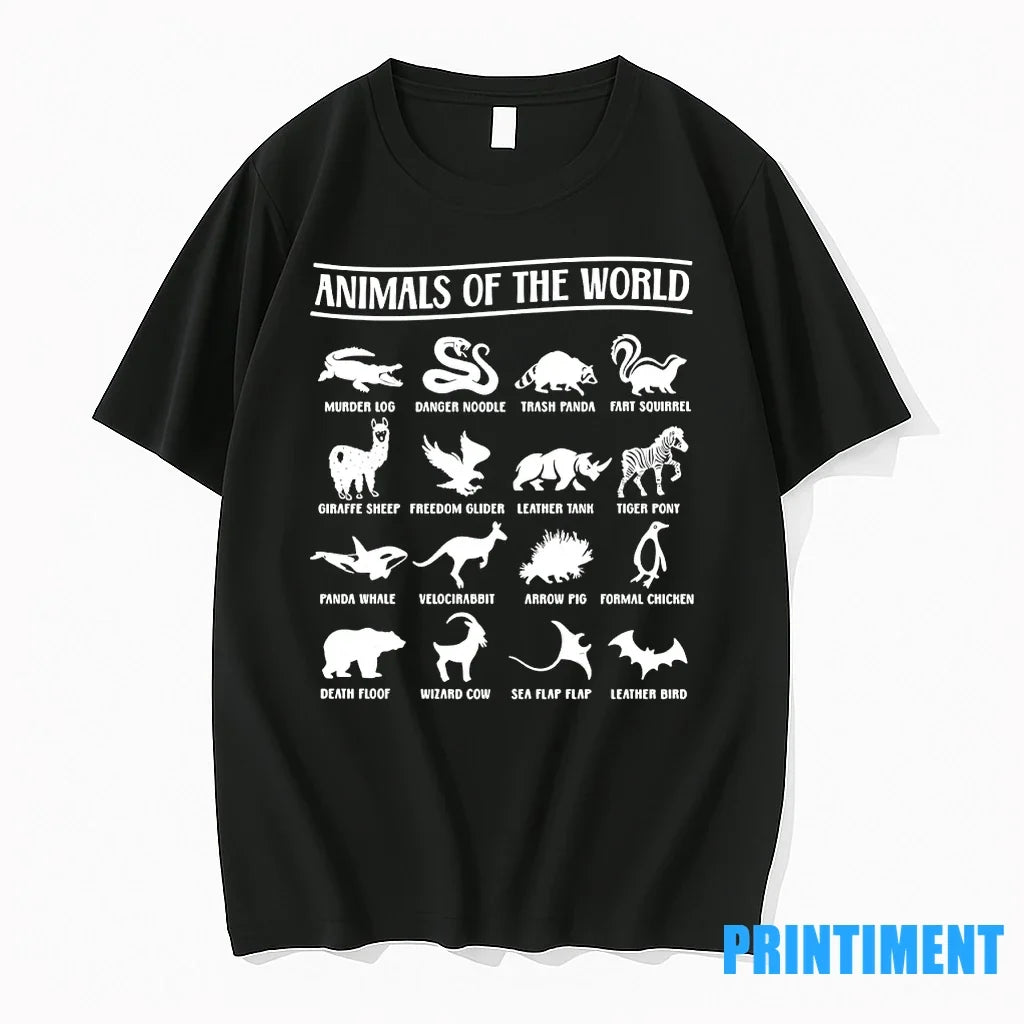 Animals Of The World Danger Noodle Trash Panda Fart - Adult & Kids T-Shirts, Sweatshirts & Hoodies apparel design preview 1