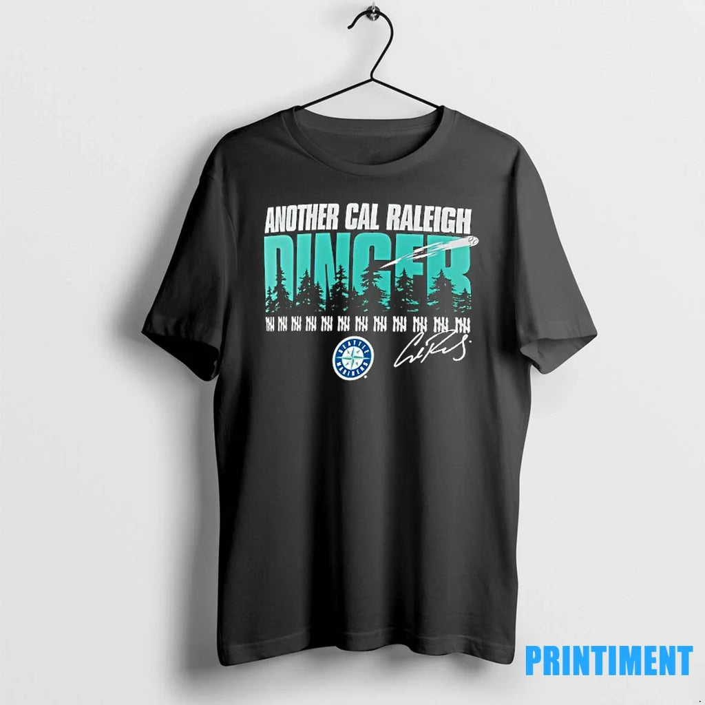 Another Dinger Cal Raleigh Seattle Mariners Signature - Adult & Kids T-Shirts, Sweatshirts & Hoodies apparel design preview 1