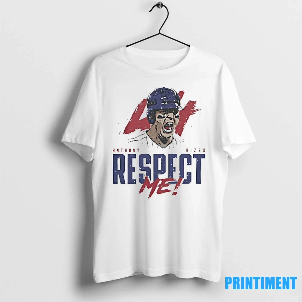 Anthony Rizzo Respect Me Chicago Cubs Baseball - Adult & Kids T-Shirts, Sweatshirts & Hoodies apparel design preview 1