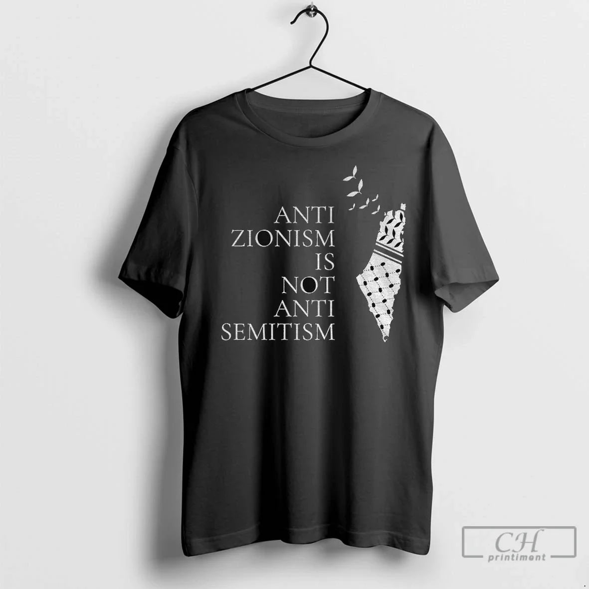 Anti Zionism Is Not Semitism Gaza Free Palestine - Adult & Kids T-Shirts, Sweatshirts & Hoodies apparel design preview 1