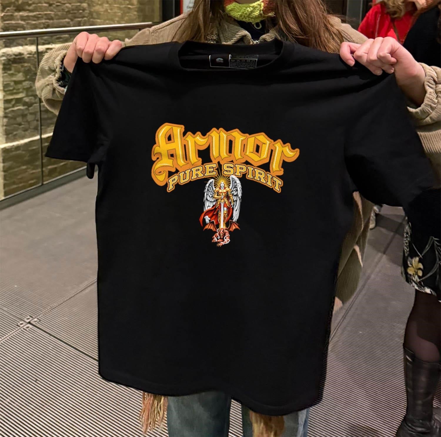 Armor Pure Spirit Archangel Michael Sword Slaying - Adult & Kids T-Shirts, Sweatshirts & Hoodies apparel design preview 2