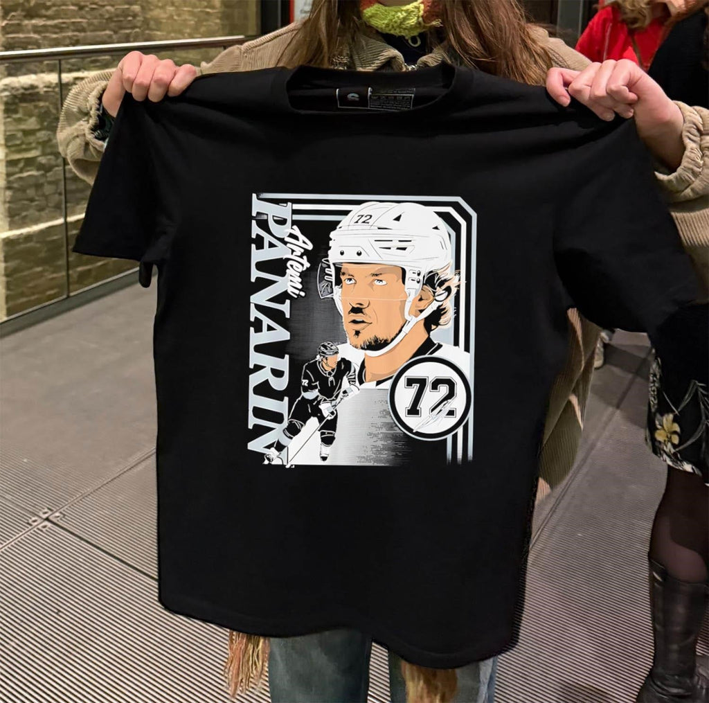 Artemi Panarin New York Rangers Number 72 Hockey - Adult & Kids T-Shirts, Sweatshirts & Hoodies apparel design preview 2
