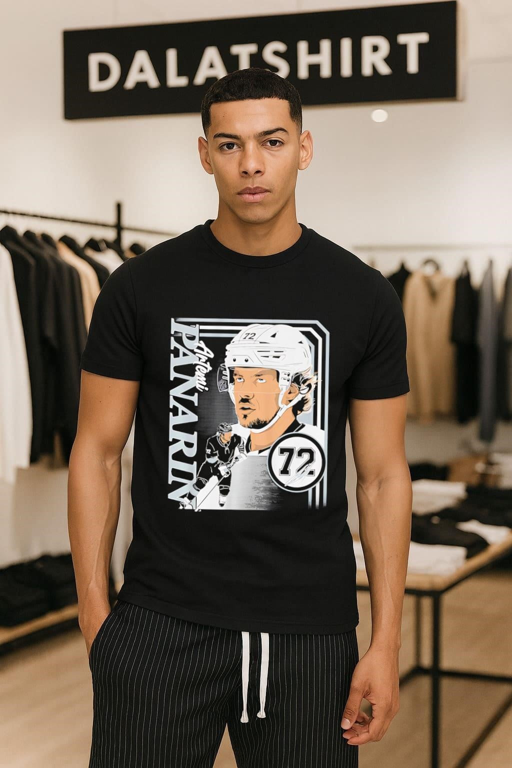 Artemi Panarin New York Rangers Number 72 Hockey - Adult & Kids T-Shirts, Sweatshirts & Hoodies apparel design preview 1