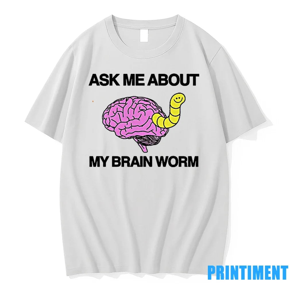 Ask Me About My Brain Worm Sweater - Adult & Kids T-Shirts, Sweatshirts & Hoodies apparel design preview 1