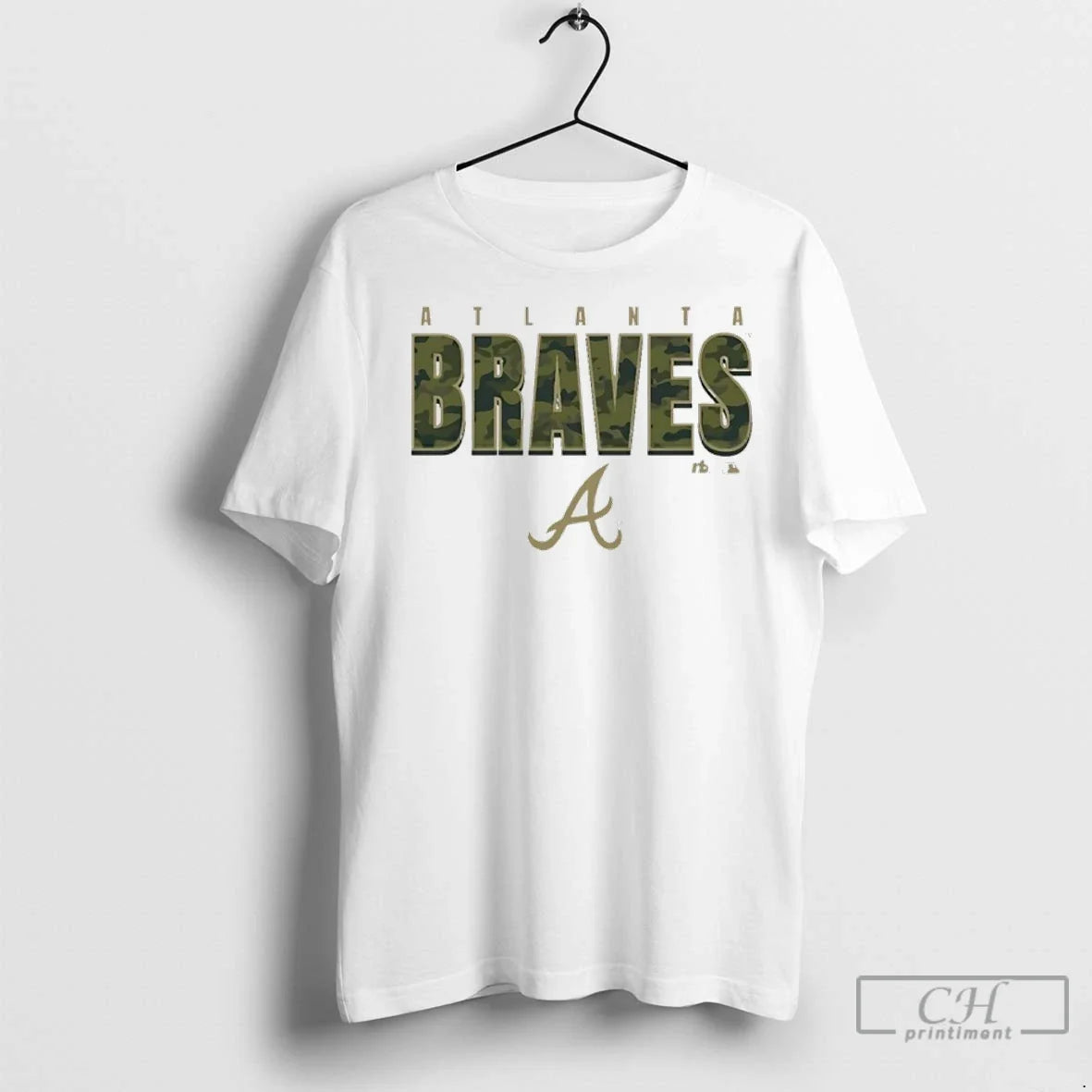 Atlanta Braves Camo Mlb Postseason 2025 - Adult & Kids T-Shirts, Sweatshirts & Hoodies apparel design preview 1