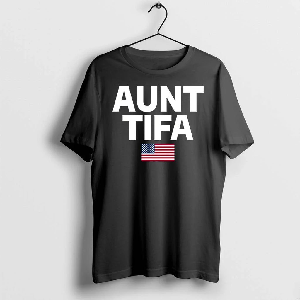 Aunt Tifa American Flag Sweater - Adult & Kids T-Shirts, Sweatshirts & Hoodies apparel design preview 1