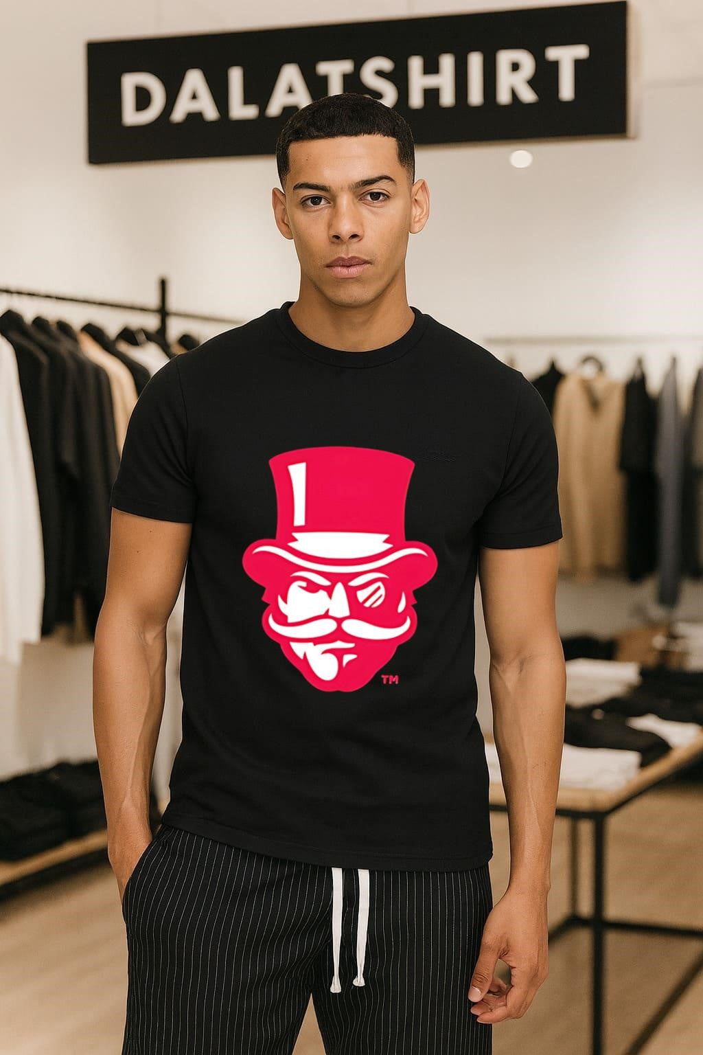 Austin Peay Governors Mascot Logo Top Hat - Adult & Kids T-Shirts, Sweatshirts & Hoodies apparel design preview 1