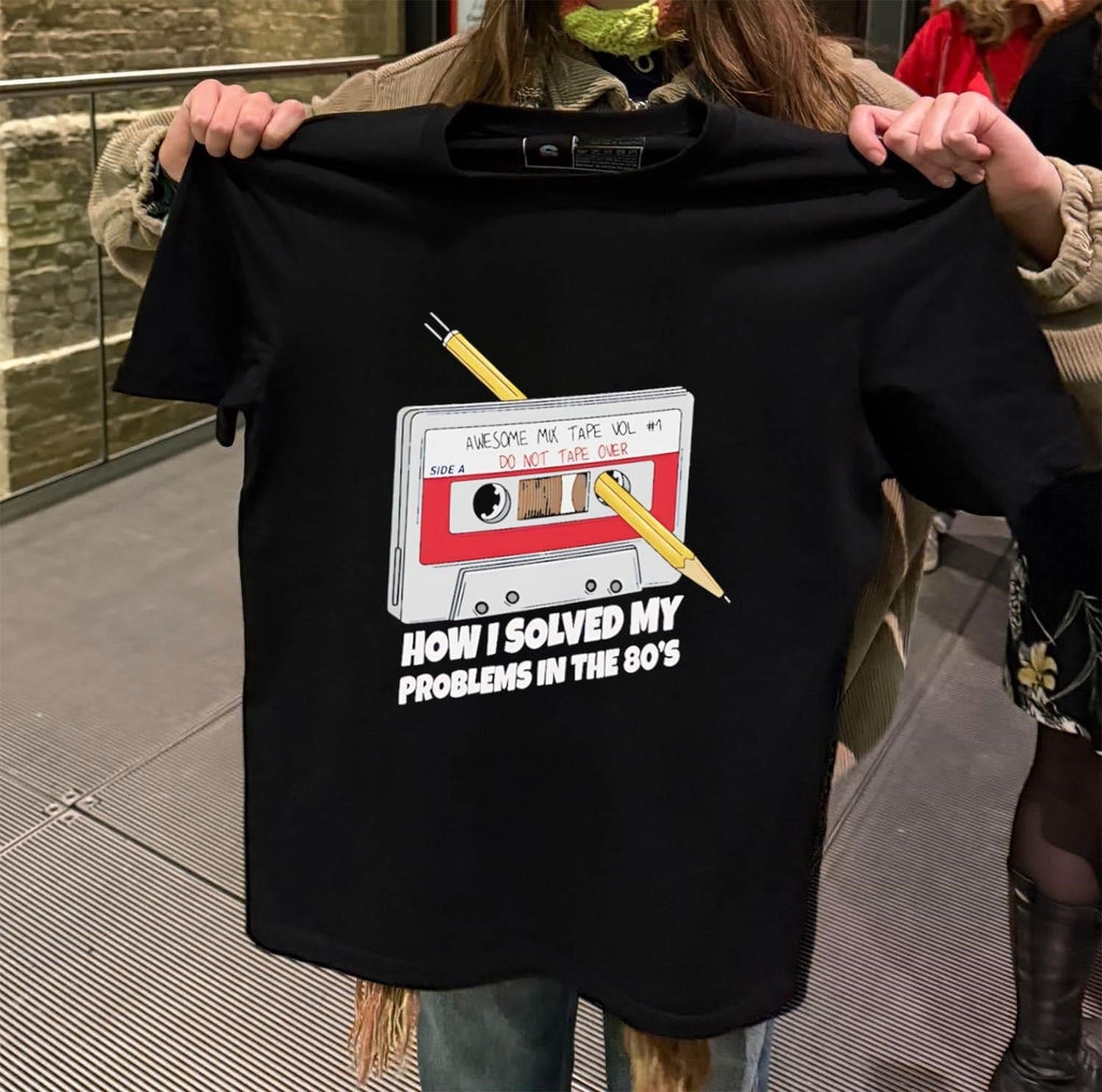 Awesome Mix Tape Vol 1 Pencil Cassette 80s - Adult & Kids T-Shirts, Sweatshirts & Hoodies apparel design preview 2