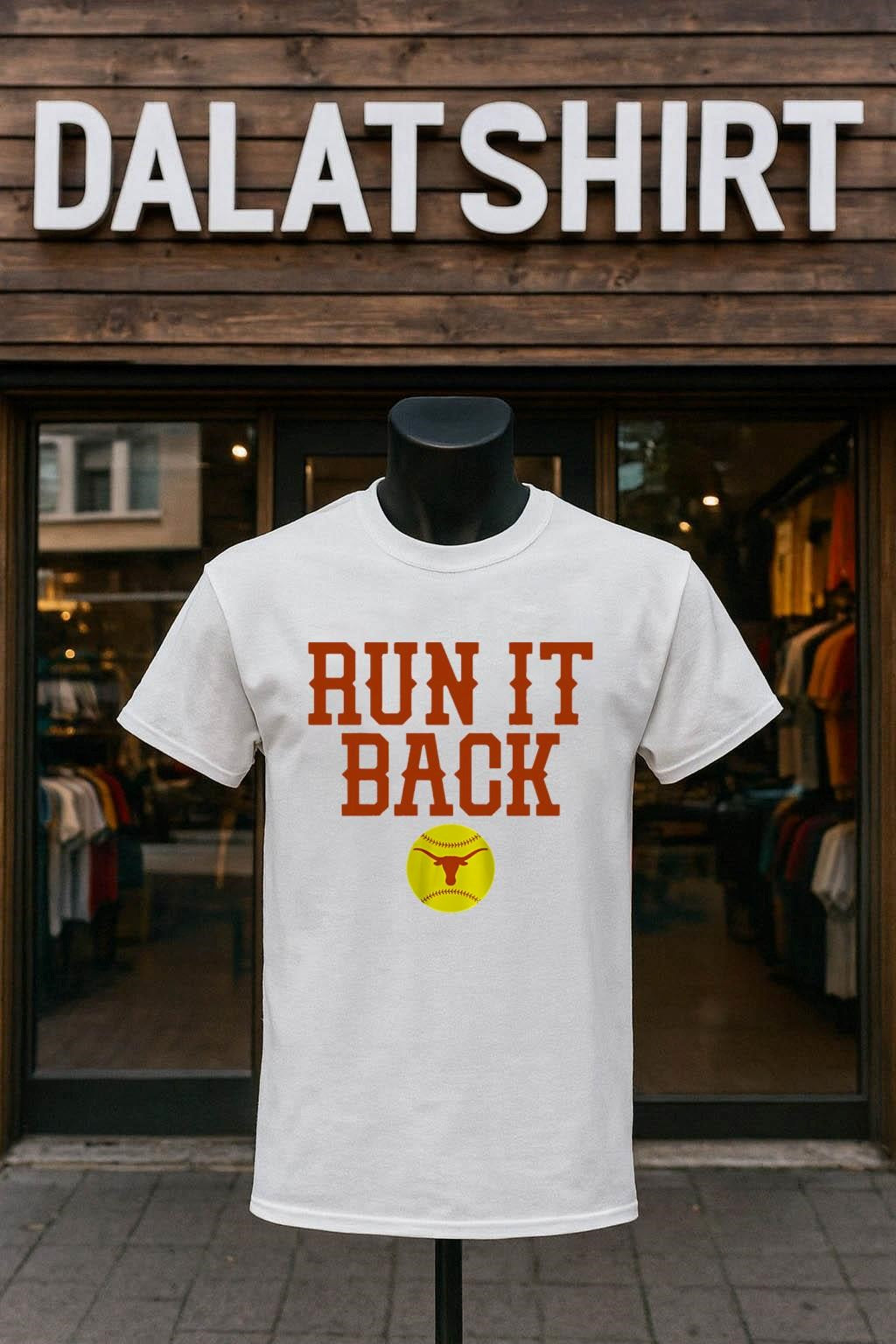 Awesome Run It Back Texas Softball - Adult & Kids T-Shirts, Sweatshirts & Hoodies apparel design preview 1