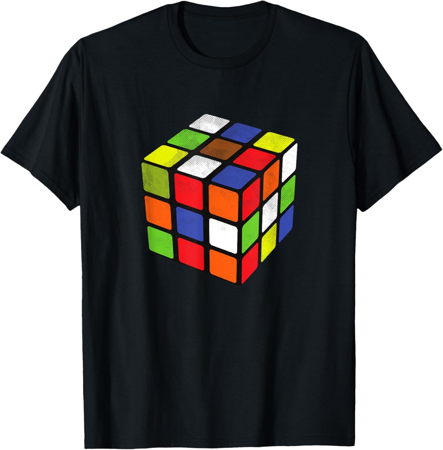 Rubiks Cuber Speed Cubing 80 S 3X3 Cube Game Puzzle TShirt Vintage Art