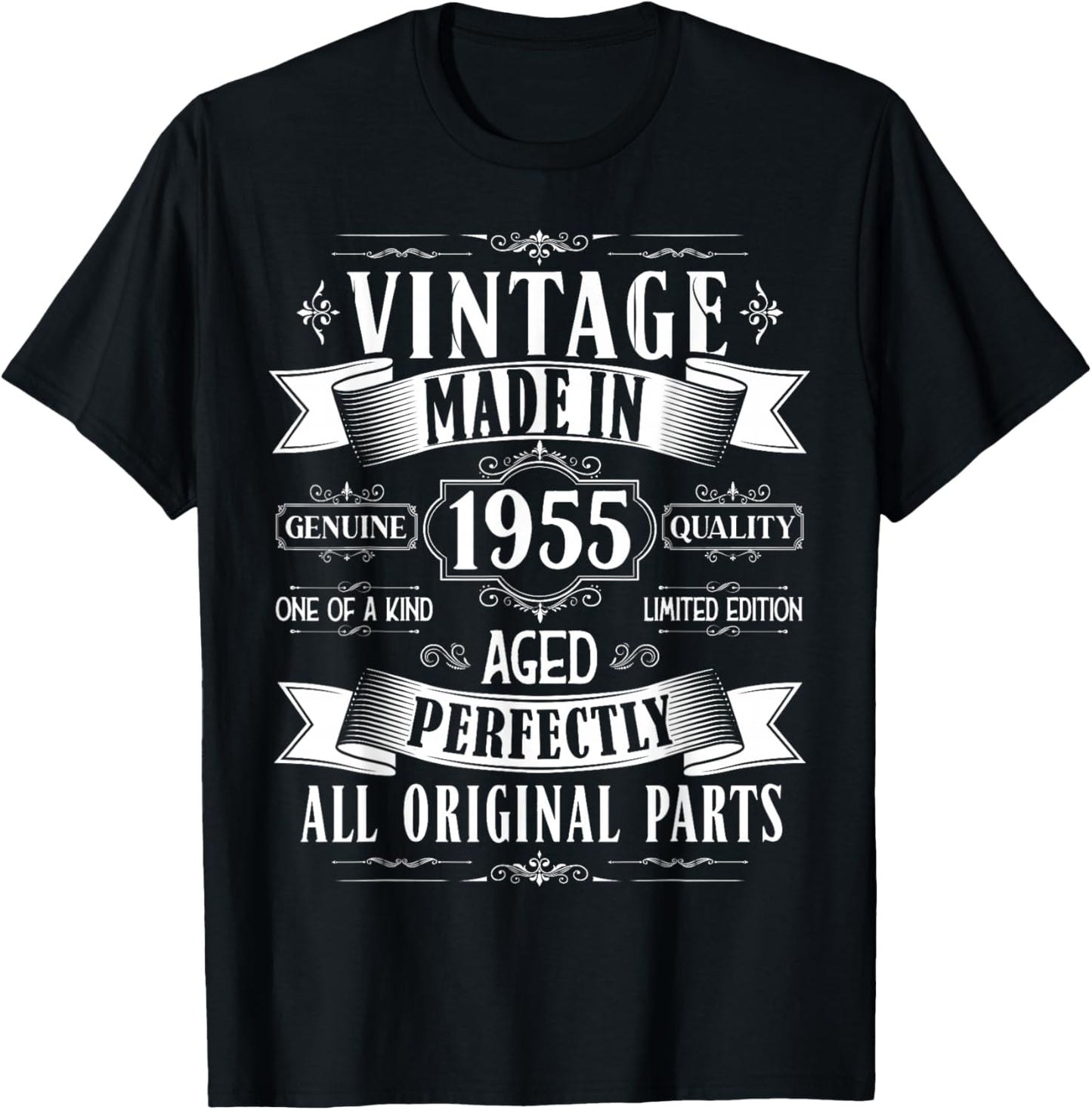 70Th Born 1955 70 Years Old Bday Long Sleeve Vintage Fashion