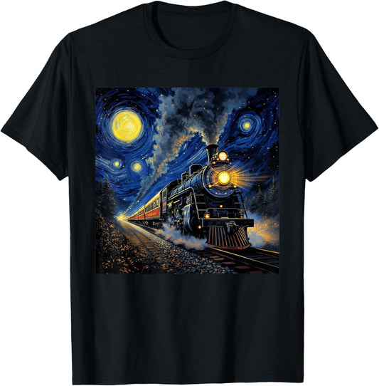 Steam Train Locomotive Long Sleeve Vintage Apparel