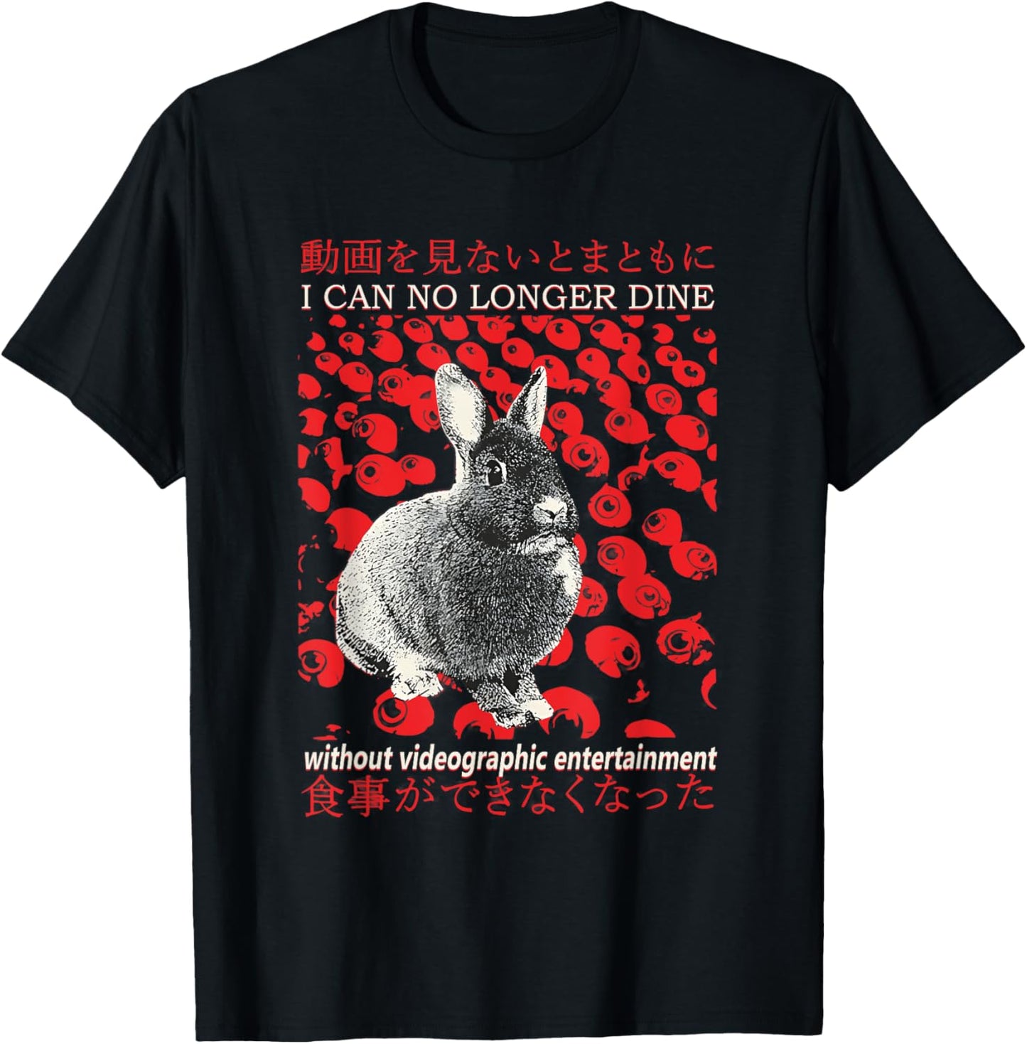 Rabbit I Can No Longer Dine Japanese Rabbit Lovers Shirt Stylish Art