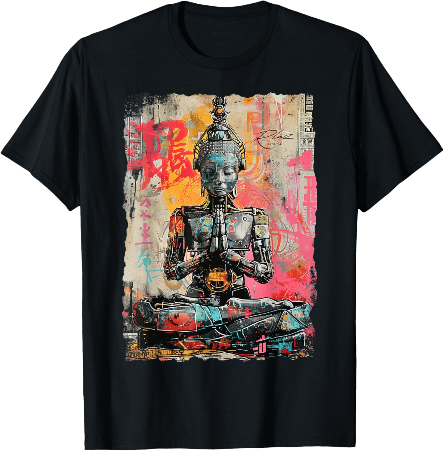 Hip Hop Y2K Hipster Edgy Urban Streetwear Robot Tee Stylish Apparel