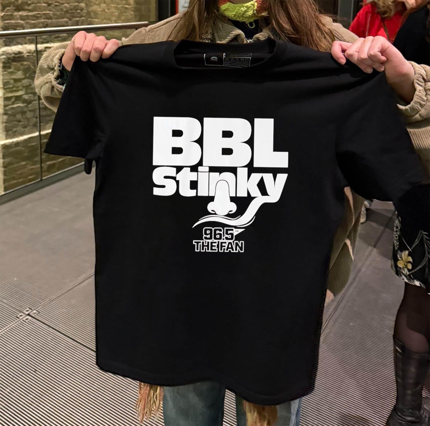 BBL Stinky Nose Mustache 96.5 THE FAN Sports Radio - Adult & Kids T-Shirts, Sweatshirts & Hoodies apparel design preview 2