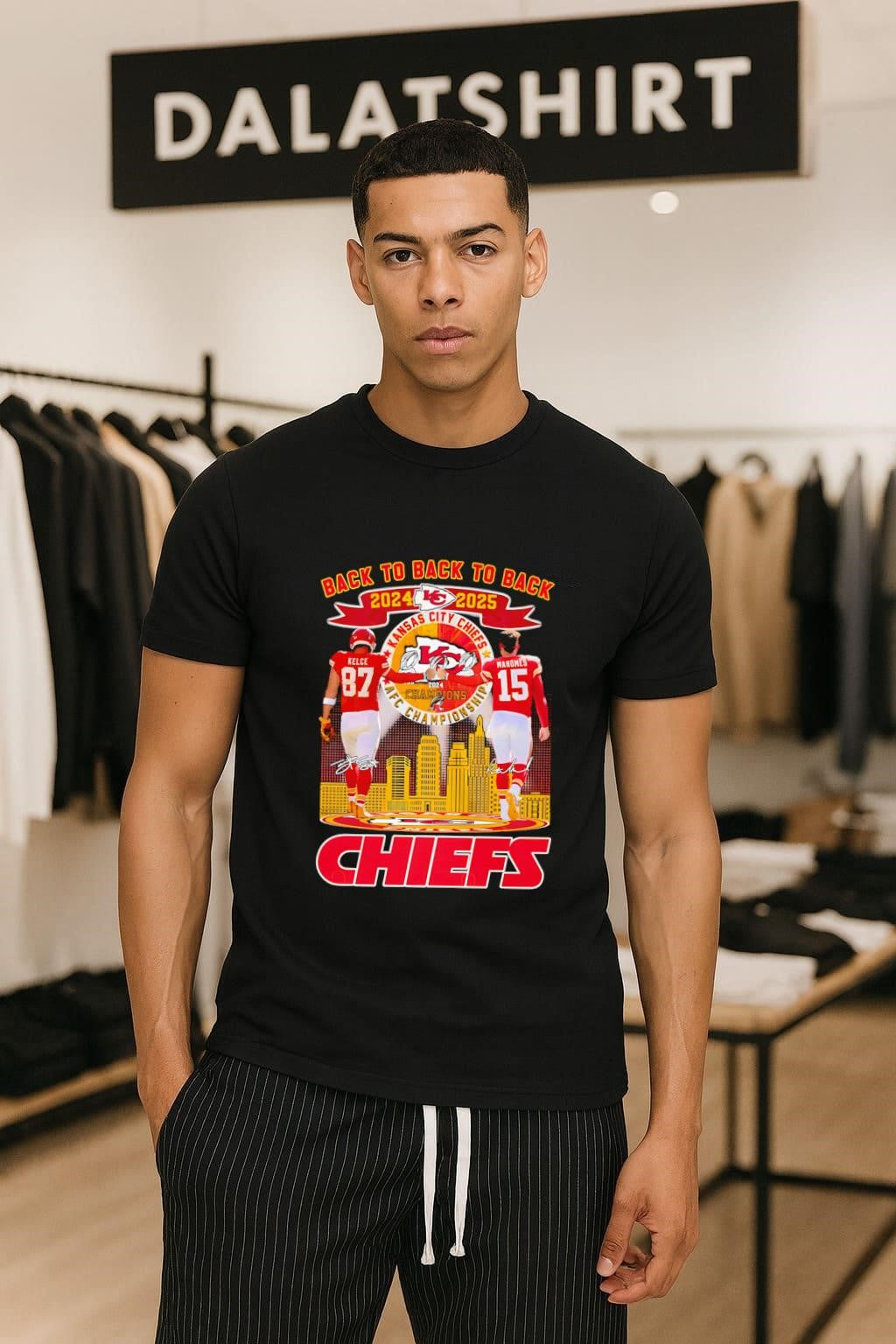 Back To 2024-2025 Kansas City Chiefs Signature - Adult & Kids T-Shirts, Sweatshirts & Hoodies apparel design preview 1