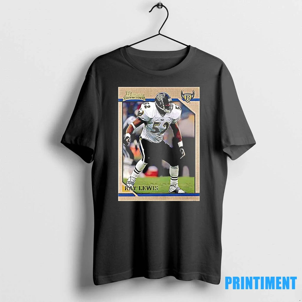 Baltimore Ravens Ray Lewis Trading Card Sweater - Adult & Kids T-Shirts, Sweatshirts & Hoodies apparel design preview 1