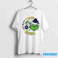 Baltimore Ravens X Santa Grinch I Love Christmas - Adult & Kids T-Shirts, Sweatshirts & Hoodies apparel design preview 1